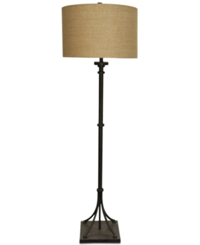 Shop Stylecraft Industrial Floor Lamp In Dark Brown