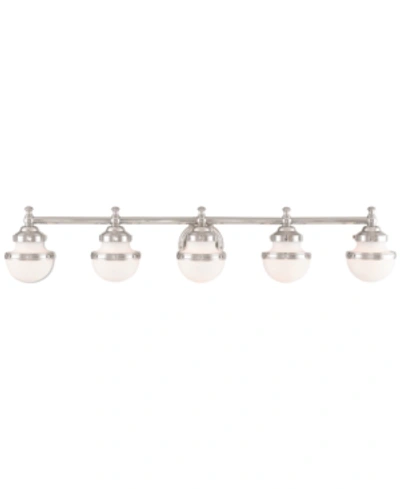 Shop Livex Oldwick 5-light Bath Vanity In Polished Chrome