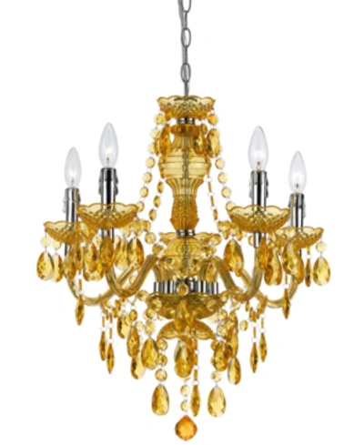 Shop Aflighting Fulton 5-light Chandelier In Gold