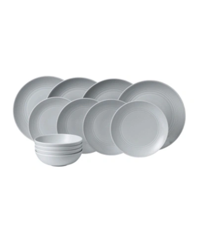 Gordon Ramsay Royal Doulton Exclusively For  Maze 12-piece Dinner Set In Gray