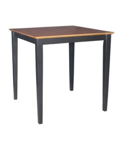 Shop International Concepts Solid Wood Top Table In Coffee Bean