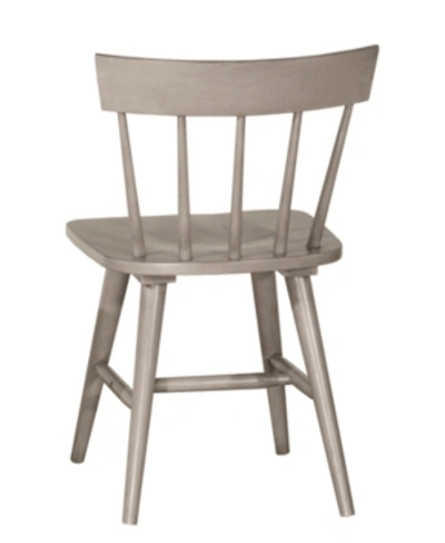 Shop Hillsdale Mayson Spindle Back Dining Chair, Set Of 2 In Grey