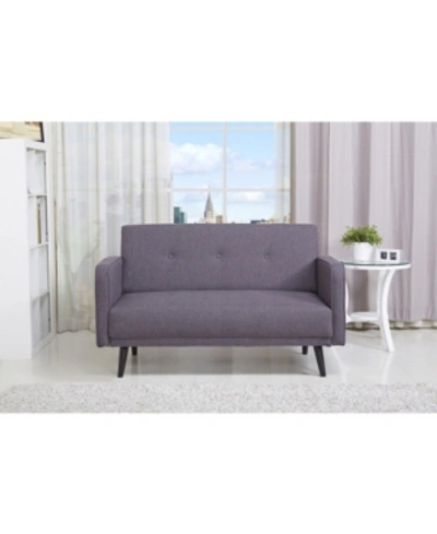 Shop Gold Sparrow Kent Loveseat In Dark Gray