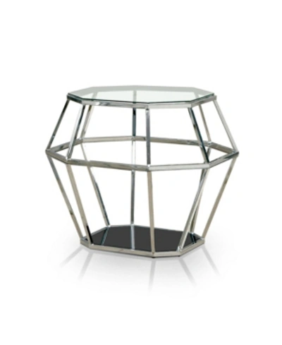 Shop Furniture Of America Dydo Contemporary End Table In Silver