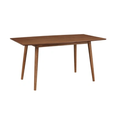 Shop Walker Edison 60" Wood Mid-century Kitchen Dining Table - Brown
