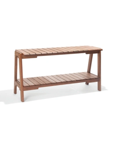 Shop Alaterre Furniture Otero Eucalyptus Wood Outdoor Buffet In Brown