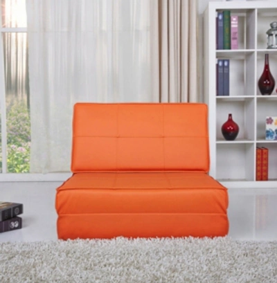 Shop Gold Sparrow Baltimore Convertible Chair Bed In Orange