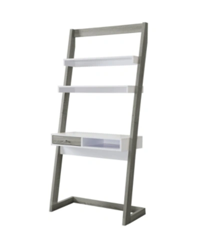 Shop Furniture Of America Lazlo Leaning Display Case In Grey