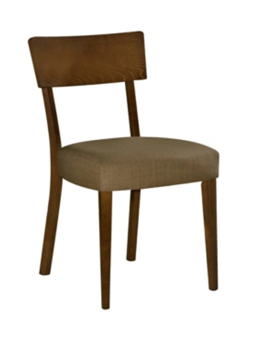 Shop New Spec Inc New Spec Mid Century Wood Dining Chair Set Of 2 Pieces In Brown