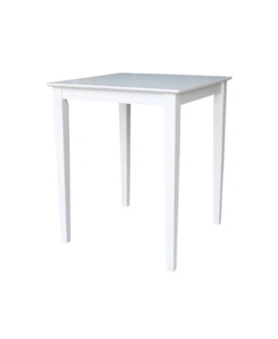 INTERNATIONAL CONCEPTS SOLID WOOD TOP TABLE 