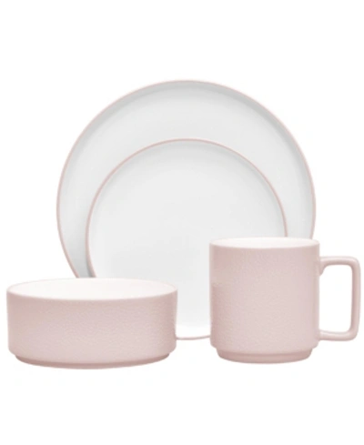 Noritake Colortex Stone 4 Piece Place Setting In Blush