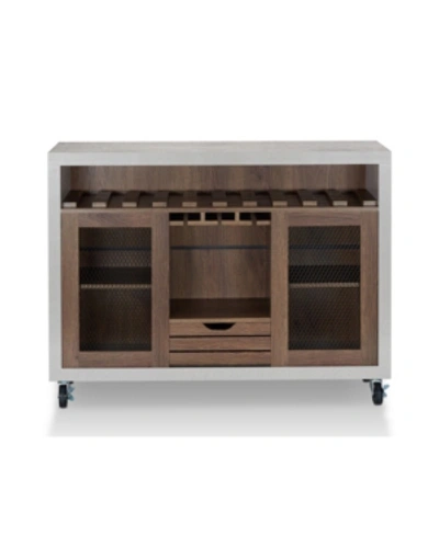 Shop Furniture Of America Raxon Industrial Buffet In Grey And Brown