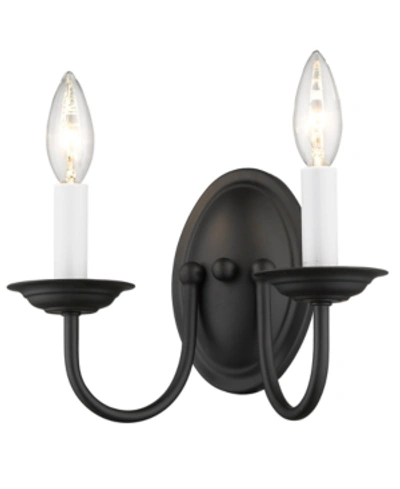 Livex Home Basics Wall Sconce In Black