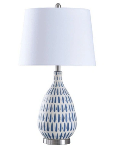 Shop Stylecraft Marissa Table Lamp In Off-white
