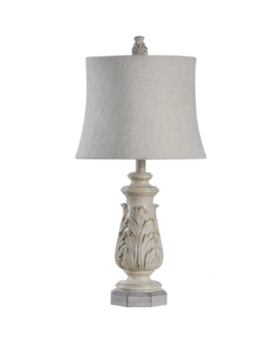 Shop Stylecraft Anastasia Table Lamp In Gray