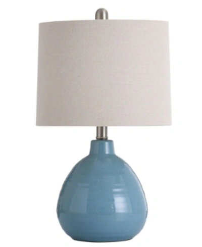 Shop Stylecraft Ceramic Table Lamp In Blue