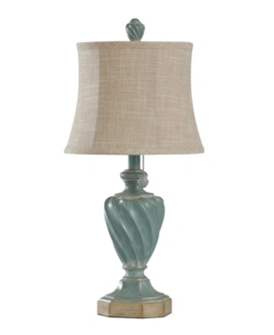 Shop Stylecraft Cameron Table Lamp In Blue