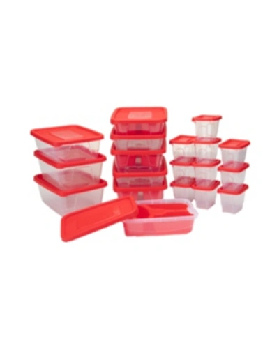 Shop Mind Reader 42-pc. Meal Prep Food Storage Containers In Red
