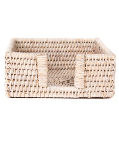 Shop Artifacts Trading Company Artifacts Rattan Cocktail Napkin Holder In Off-white