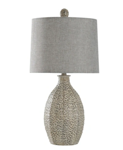 Shop Stylecraft Laurie Table Lamp In Gray