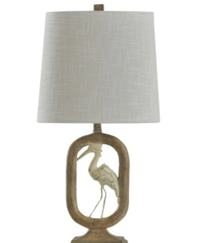 Shop Stylecraft Crane Table Lamp In Brown