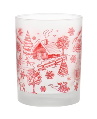 Culver Lodge Toile Village Dof Glass, Set Of 4 In Multi