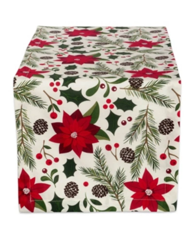 Shop Design Imports Woodland Christmas Table Runner In Green