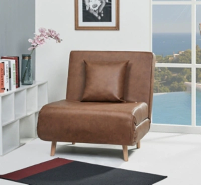 Shop Gold Sparrow Vista Convertible Chair Bed In Tan