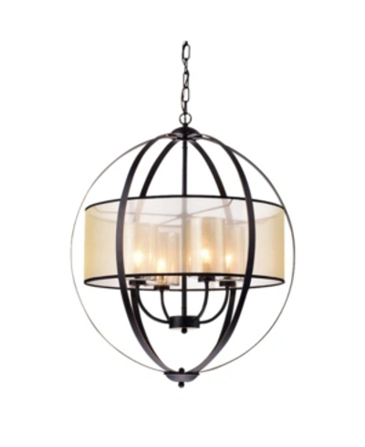 Shop Home Accessories Bastien 28" 4-light Indoor Pendant Lamp With Light Kit In Brown
