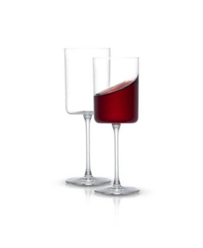 Shop Joyjolt Claire Red Wine Glasses, Set Of 2 In Clear