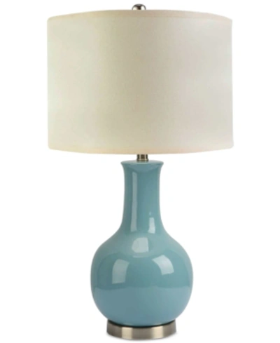 Shop Abbyson Living Katy Ceramic Table Lamp In Light Blue
