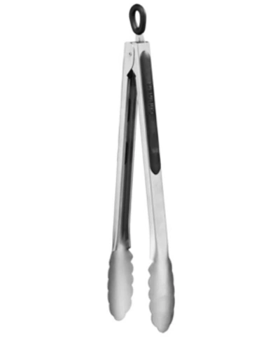 Shop Cuisinart 12" Stainless Steel Tongs In Black/stainless