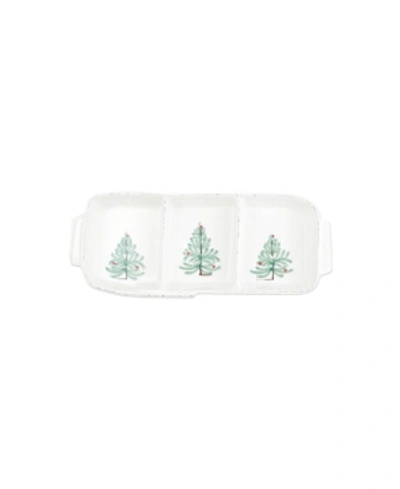 VIETRI LASTRA HOLIDAY SMALL THREE-PART SERVER 