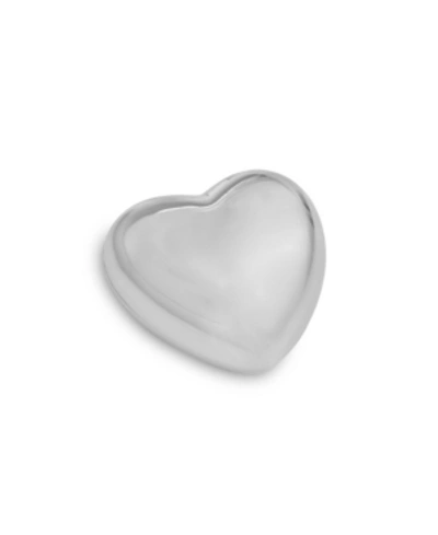 Shop Nambe Loving Heart Box In Silver-tone