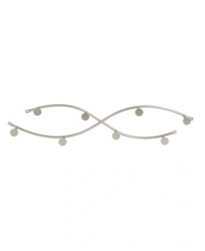 Spectrum Sweep Wall Mount 8-hook Rack In Chrome