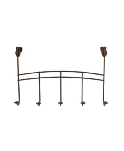 Spectrum Duchess Over The Door 5-hook Rack In Bronze