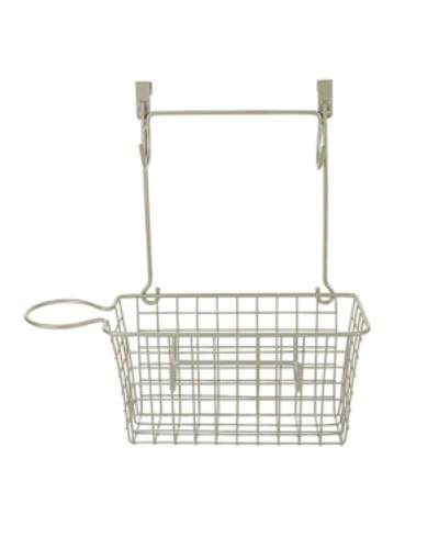 Shop Spectrum Grid Over The Cabinet Hair Dryer Holder Accessory Basket, Medium In Brass