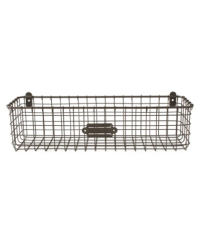 Spectrum Vintage-like Living Wall Mount Basket In Gray