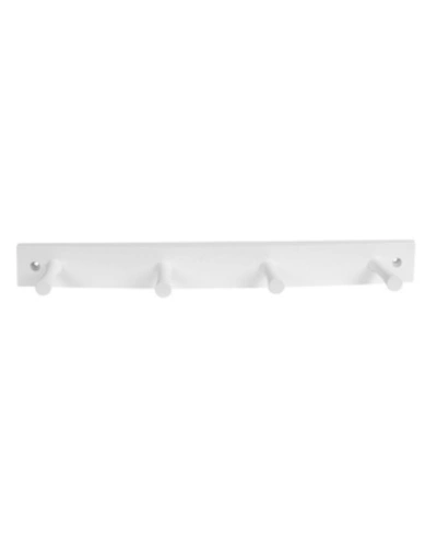 Shop Spectrum Diversified Wall-mounted 4 Peg Wood Hook Rack In White