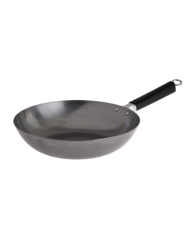 Shop Honey Can Do Professional Series 12" Carbon Steel Stir Fry Pan With Phenolic Handle In Silver