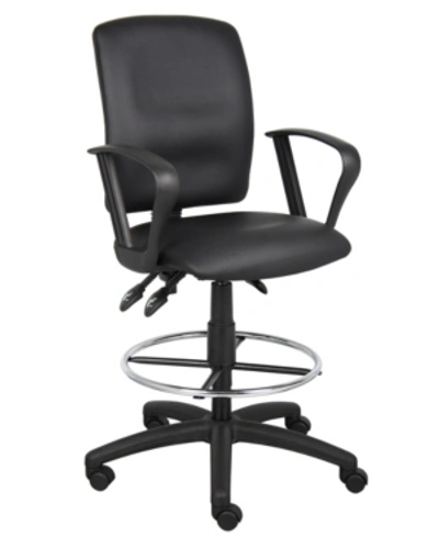Shop Boss Office Products Multifunctional Drafting Stool With Arms In Black