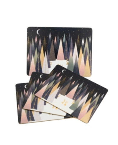 Shop Portmeirion Sara Miller Frosted Pines Placemats, Set Of 4 In Multi