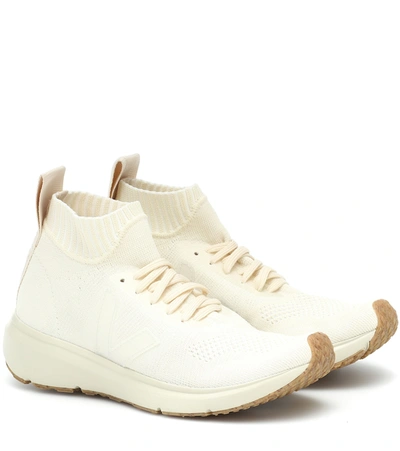 Shop Rick Owens X Veja Sock Runner Sneakers In White