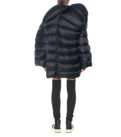 Shop Rick Owens X Moncler Hikoville Quilted Down Coat In Black