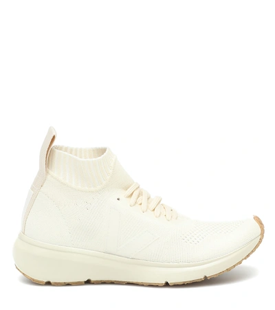 Shop Rick Owens X Veja Sock Runner Sneakers In White