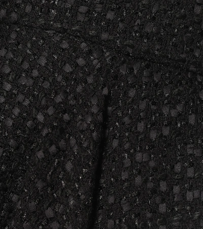 Shop Dolce & Gabbana High-rise Tweed Miniskirt In Black