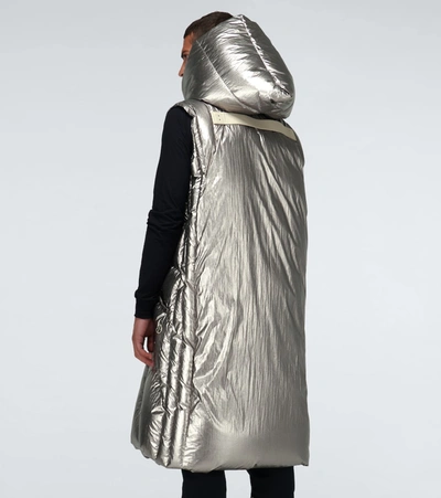 Shop Rick Owens Moncler +  Porterville Sleeveless Jacket In Silver