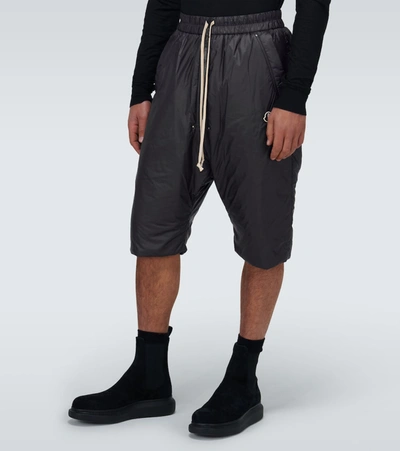Shop Rick Owens Moncler +  Long-length Shorts In Black