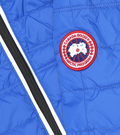 Shop Canada Goose Pbi Sherwood Hooded Down Jacket In Blue