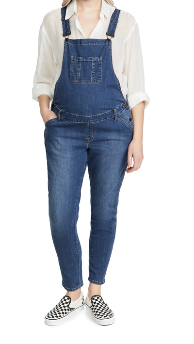 Shop Ingrid & Isabel Denim Overalls In Medium Wash